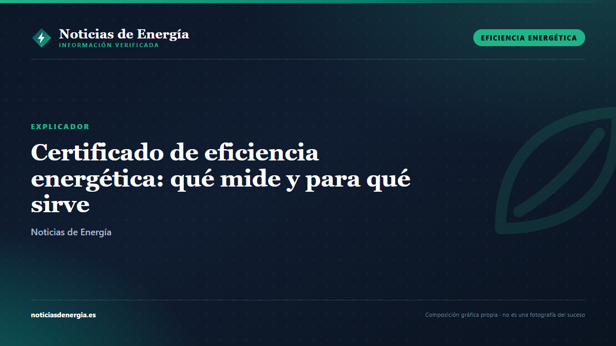 Ilustración editorial: Certificado de eficiencia energética: qué mide y para qué sirve