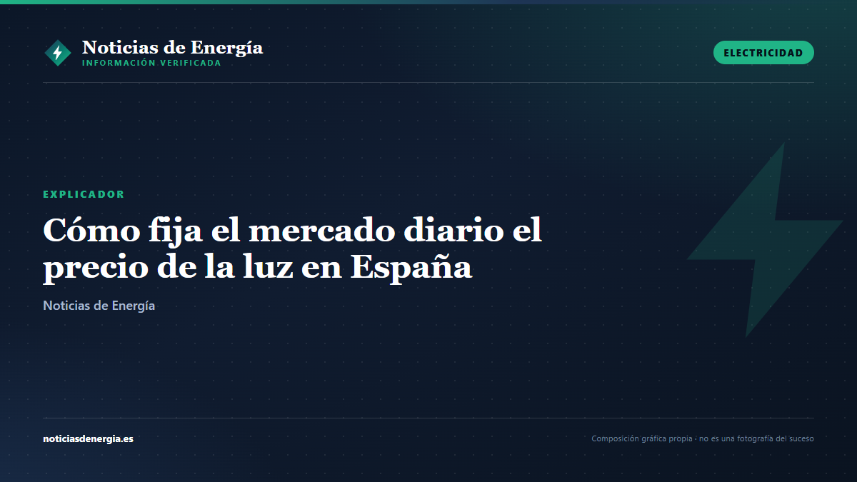 Ilustración editorial: Cómo fija el mercado diario el precio de la luz en España