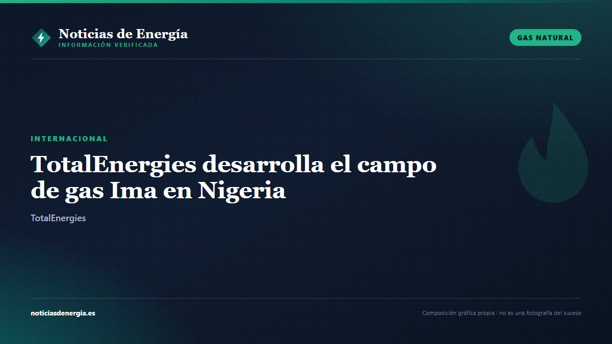 Ilustración editorial: TotalEnergies desarrolla el campo de gas Ima en Nigeria para alimentar Nigeria LNG